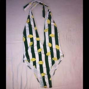 One piece bathing suit